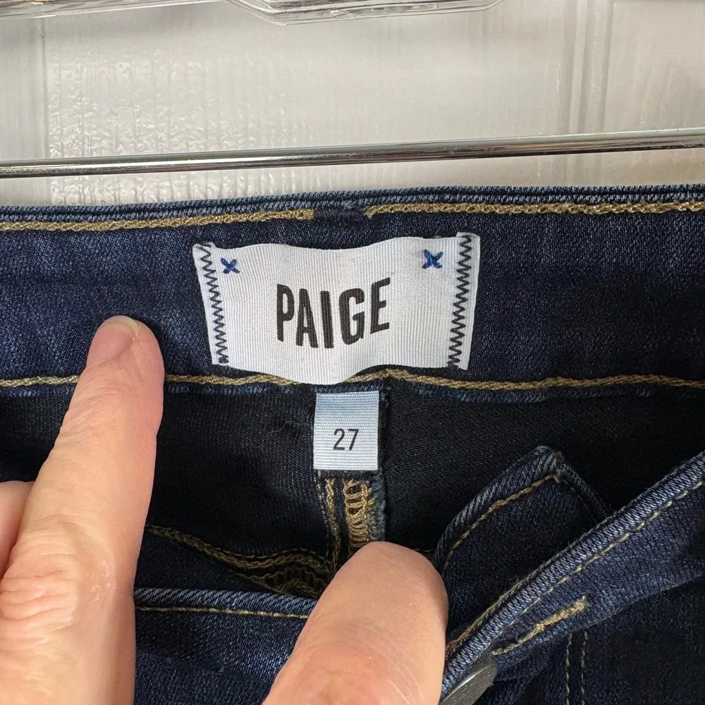 PAIGE Verdugo Ankle Jeans Women's 27 Dark Wash Slim Fit‎ Stretch Denim